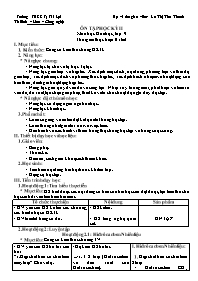 Giáo án Hóa học 9 - Tuần 32 - La Thị Thu Than