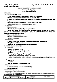 Giáo án Hóa học 9 - Tuần 33 - La Thị Thu Than