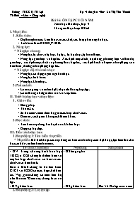 Giáo án Hóa học 9 - Tuần 35 - La Thị Thu Than
