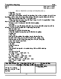 Giáo án Hóa học 9 - Tuần 4 - Năm học 2019-2020 - Trường THCS Lê Hồng Phong