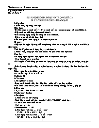 Giáo án Hóa học 9 - Tuần 7 - Năm học 2019-202