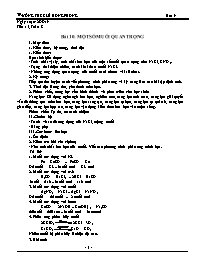 Giáo án Hóa học 9 - Tuần 8 - Năm học 2019-202