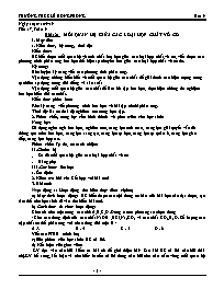 Giáo án Hóa học 9 - Tuần 9 - Năm học 2019-2020 - Trường THCS Lê Hồng Phong