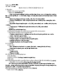 Giáo án Hóa học Lớp 9 - Tuần 20 - Năm học 202