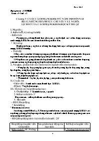 Giáo án Lịch sử 9 - Tiết 13, Bài 12: Những th