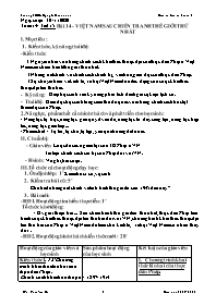 Giáo án Lịch sử 9 - Tiết 15, Bài 14: Việt Nam