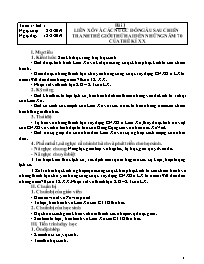 Giáo án Lịch sử 9 - Tuần 1-5 - Năm học 2019-2