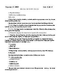 Giáo án Lịch sử 9 - Tuần 12 - Năm học 2019-20