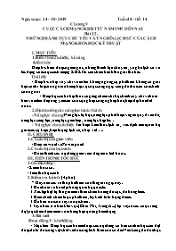 Giáo án Lịch sử 9 - Tuần 14 - Năm học 2019-20