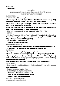 Giáo án Lịch sử 9 - Tuần 19-21 - Năm học 2020