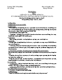 Giáo án Lịch sử 9 - Tuần 2, Bài 1: Liên Xô và