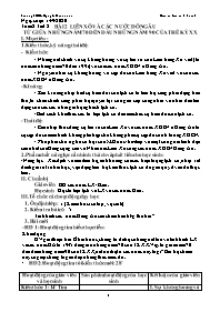 Giáo án Lịch sử 9 - Tuần 2 - Năm học 2020-202