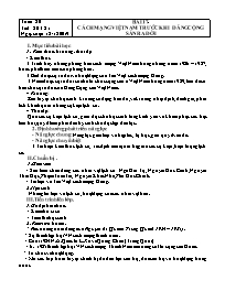 Giáo án Lịch sử 9 - Tuần 20 - Năm học 2019-2020