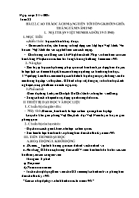 Giáo án Lịch sử 9 - Tuần 22-25 - Năm học 2020