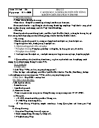 Giáo án Lịch sử 9 - Tuần 23 - Năm học 2019-20