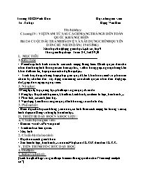 Giáo án Lịch sử 9 - Tuần 24 - Đặng Văn Gấu