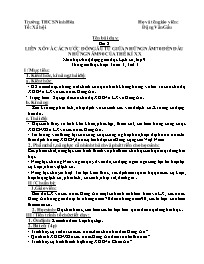 Giáo án Lịch sử 9 - Tuần 3, Bài 2: Liên Xô và