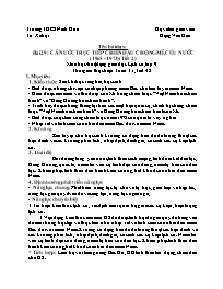 Giáo án Lịch sử 9 - Tuần 31 - Đặng Văn Gấu