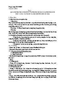 Giáo án Lịch sử 9 - Tuần 4-6 - Năm học 2019-2