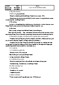 Giáo án Lịch sử 9 - Tuần 6-8 - Năm học 2019-2020