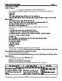 Giáo án môn Hóa học 9 - Tuần 22 - Năm học 201