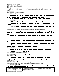 Giáo án môn Ngữ văn 9 - Tuần 13 - Năm học 202
