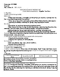 Giáo án môn Ngữ văn 9 - Tuần 5, Tiết 21-25 -