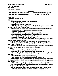 Giáo án môn Ngữ văn 9 - Tuần 6+7, Tiết 26-35