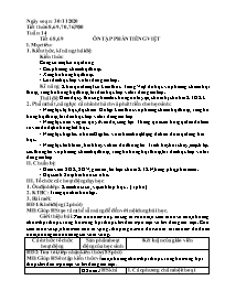 Giáo án môn Ngữ văn Khối 9 - Tuần 14 - Năm họ