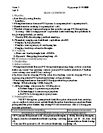 Giáo án môn Sinh học 9 - Tuần 5 - Năm học 202