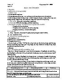 Giáo án môn Sinh học Lớp 9 - Tuần 14 - Năm họ