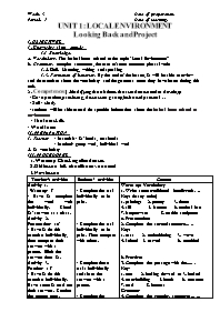 Giáo án môn Tiếng Anh 9 - Week 3