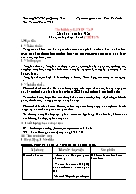 Giáo án môn Toán Lớp 9 - Tuần 14 - Năm học 20