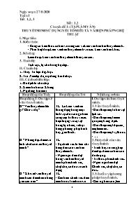 Giáo án Nâng cao Ngữ văn 9 - Tuần 1, Tiết 1-3
