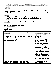 Giáo án Nâng cao Ngữ văn 9 - Tuần 17, Chuyên 