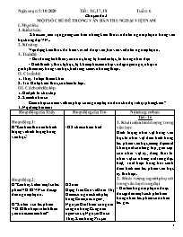 Giáo án Nâng cao Ngữ văn 9 - Tuần 6, Chuyên đ