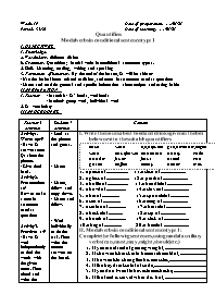 Giáo án Nâng cao Tiếng Anh 9 - Week 19, Perio
