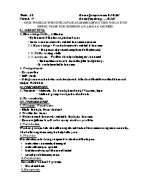 Giáo án Nâng cao Tiếng Anh 9 - Week 25 - Năm 