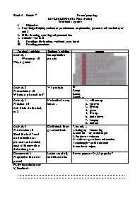 Giáo án Nâng cao Tiếng Anh 9 - Week 4