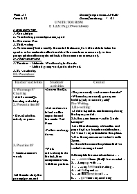 Giáo án Nâng cao Tiếng Anh Lớp 9 - Week 24 - 
