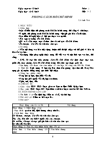 Giáo án Ngữ văn 9 - Tuần 1 - Năm học 2019-202