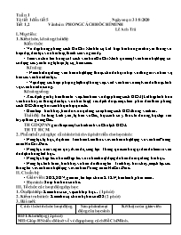 Giáo án Ngữ văn 9 - Tuần 1 - Năm học 2020-202