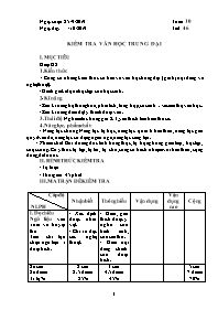 Giáo án Ngữ văn 9 - Tuần 10 - Năm học 2019-20