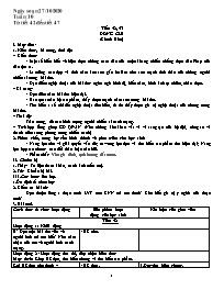 Giáo án Ngữ văn 9 - Tuần 10, Tiết 42-47 - Năm