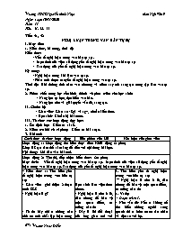 Giáo án Ngữ văn 9 - Tuần 11, Tiết 51-55 - Năm