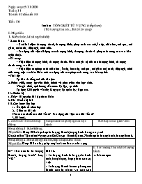 Giáo án Ngữ văn 9 - Tuần 11, Tiết 51-55 - Năm