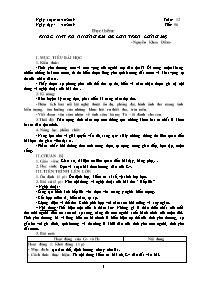 Giáo án Ngữ văn 9 - Tuần 12 - Năm học 2019-20