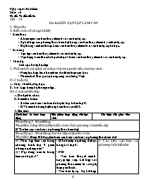 Giáo án Ngữ văn 9 - Tuần 16, Tiết 76-80 - Năm