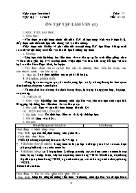 Giáo án Ngữ văn 9 - Tuần 17 - Năm học 2019-20
