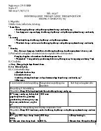 Giáo án Ngữ văn 9 - Tuần 17 - Năm học 2020-20